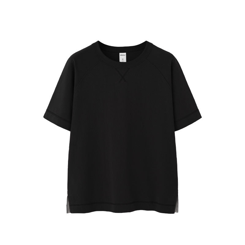 Inflation Retro Shoulder Hem Split Tee