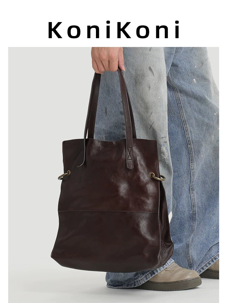 KoniKoni Large Capacity Crossbody Tote Bag