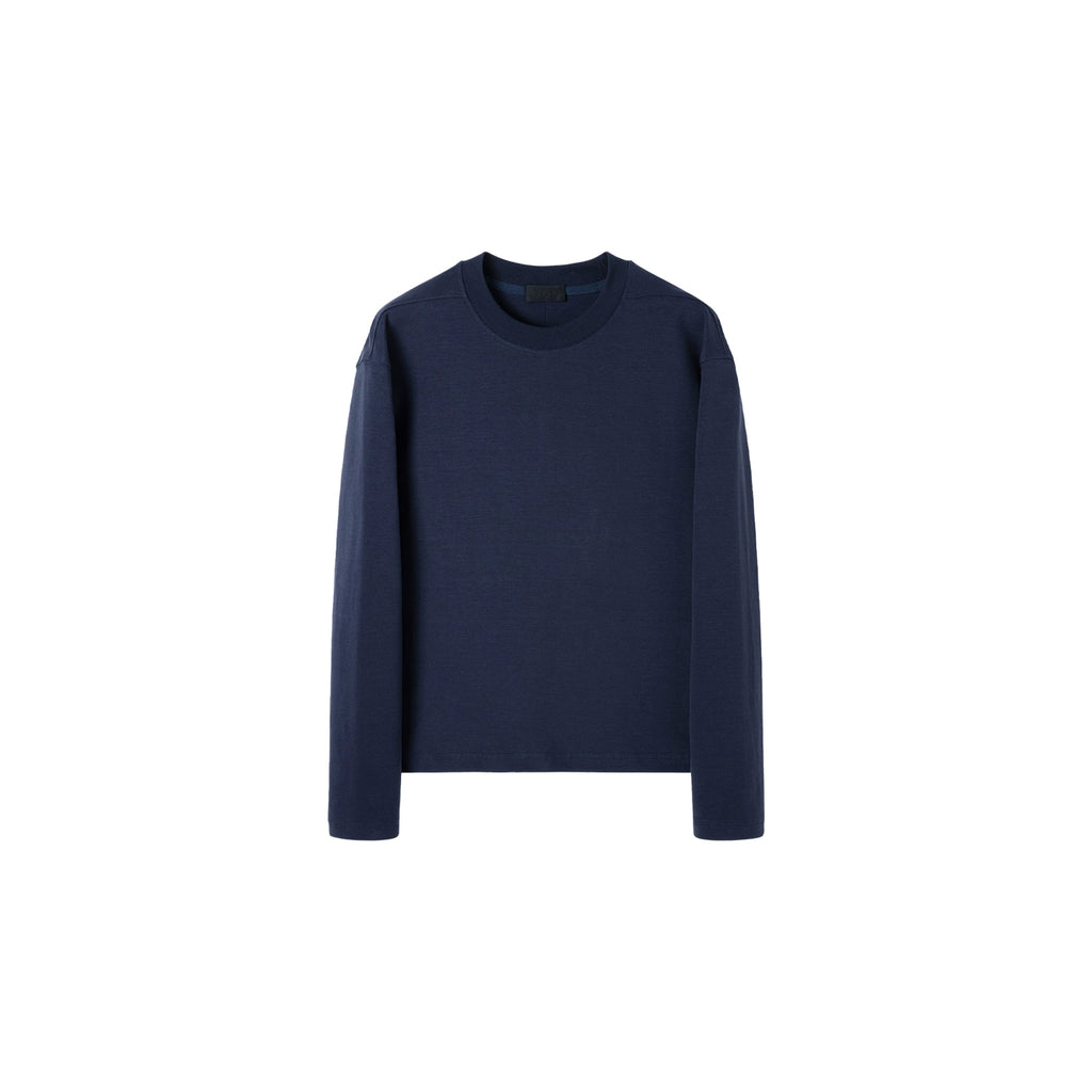 PLUS NO LOGO Warm and Thickened Double-sided Abraded Long Sleeves