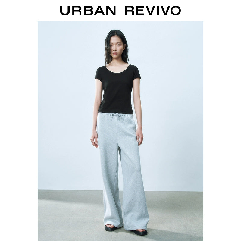 URBAN REVIVO Versatile Slim Short Sleeve T-Shirt