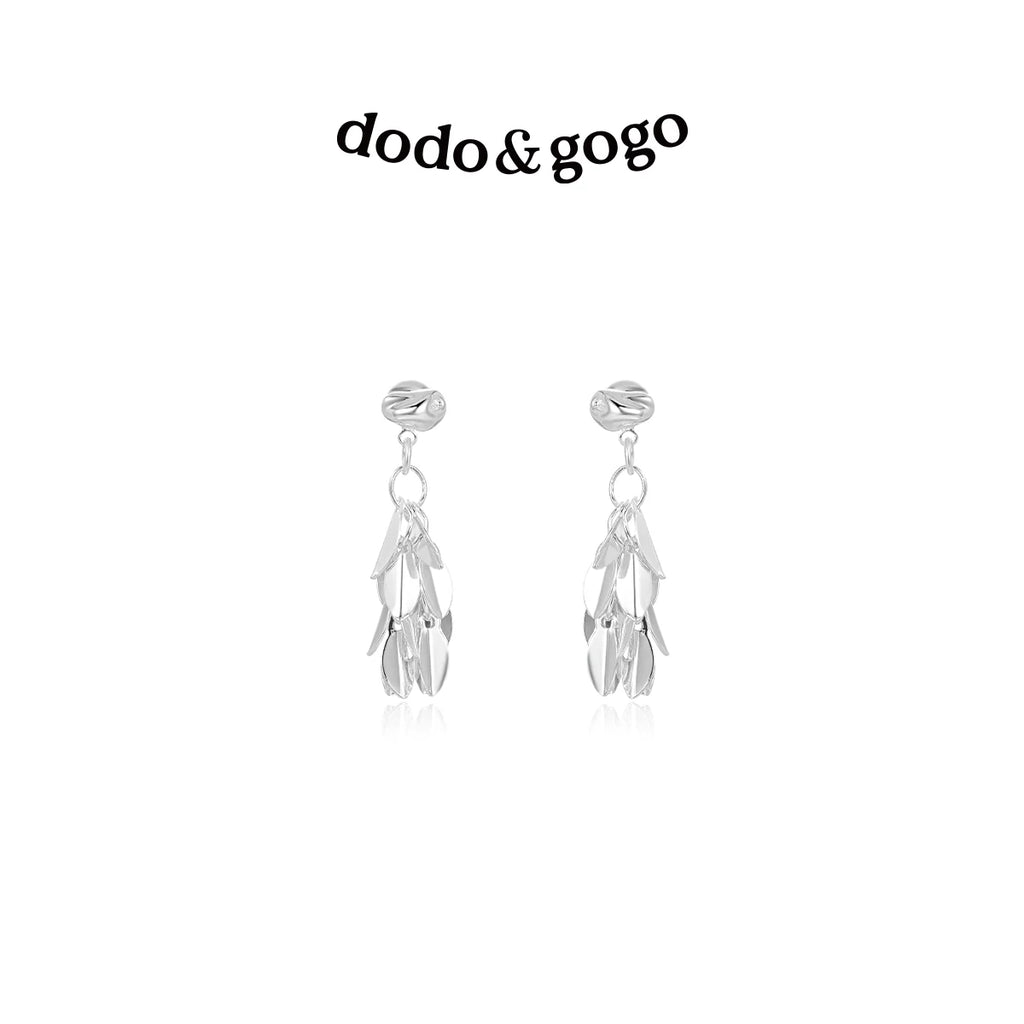 DODOGOGO Light Luxury Niche Fringed Earrings