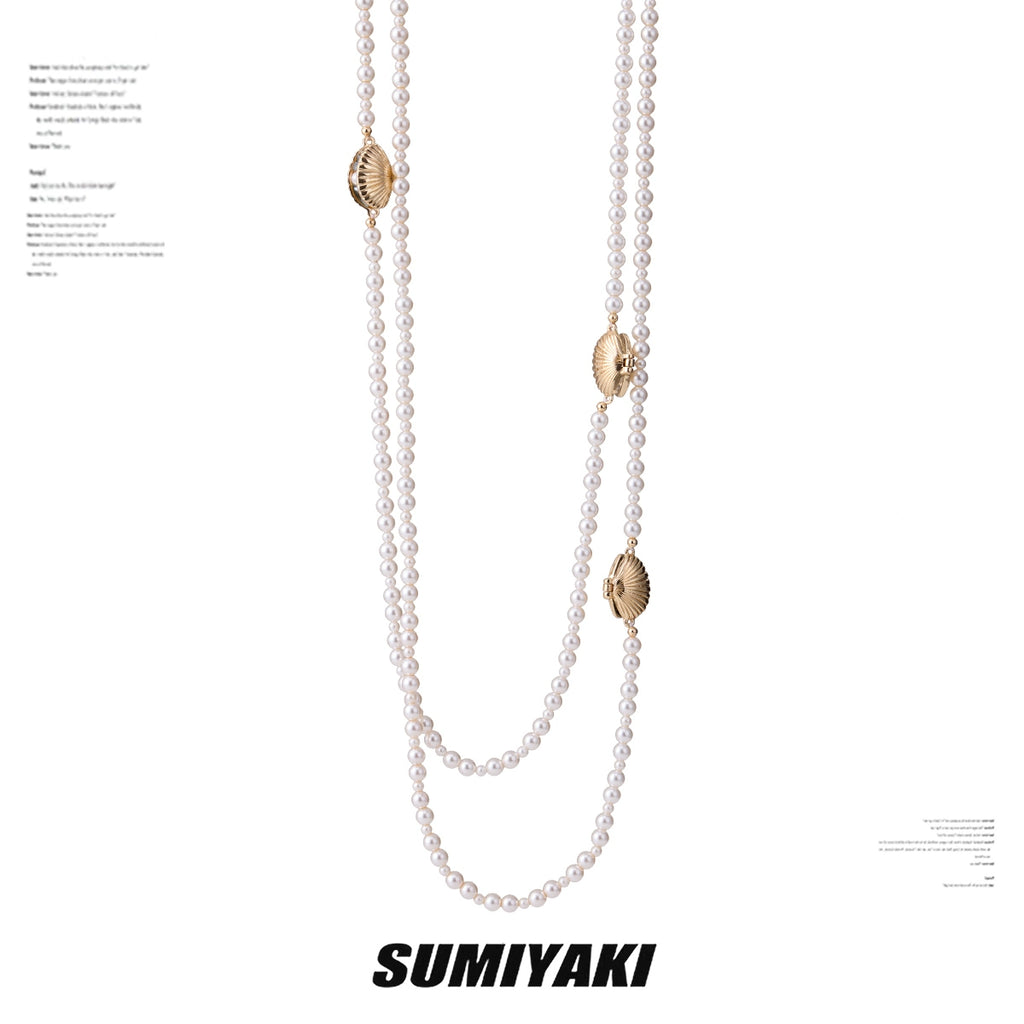 SUMIYAKI Pearl Stacked Splicing Niche Neck Chain