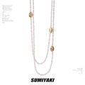SUMIYAKI Pearl Stacked Splicing Niche Neck Chain