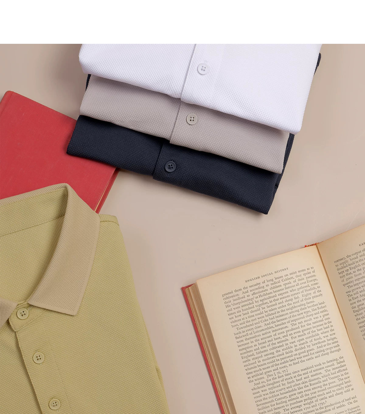 CULTUM Business Casual Versatile Solid Color POLO Shirt