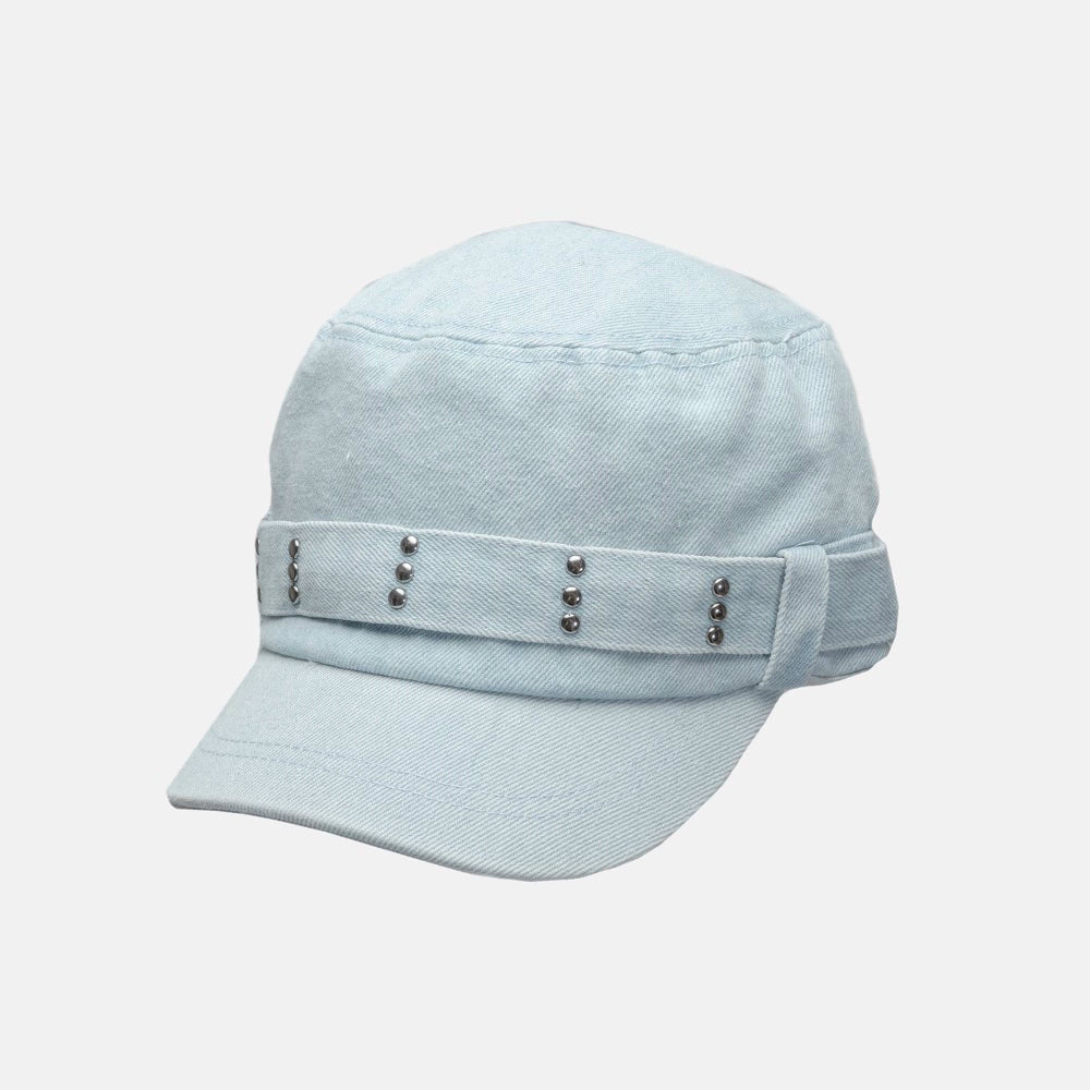 WORLDWIDE Vintage Rivet Subculture Denim Flat Top Cap