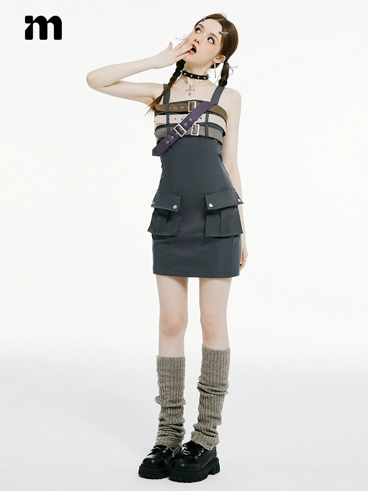 Imone Sweet Cool Functional Wind Suspender Dress