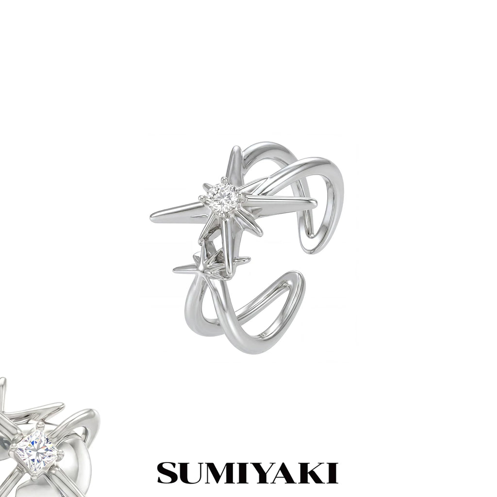 SUMIYAKI Double-layer High-end Light Luxury Ring