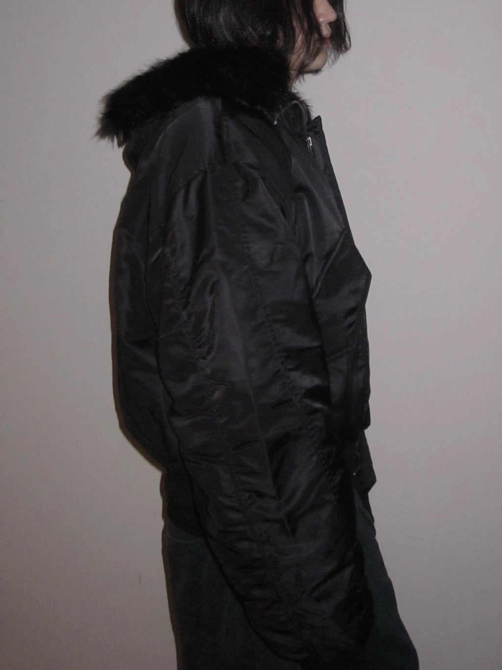 URRRGE Vintage Fur Collar Hooded Jacket
