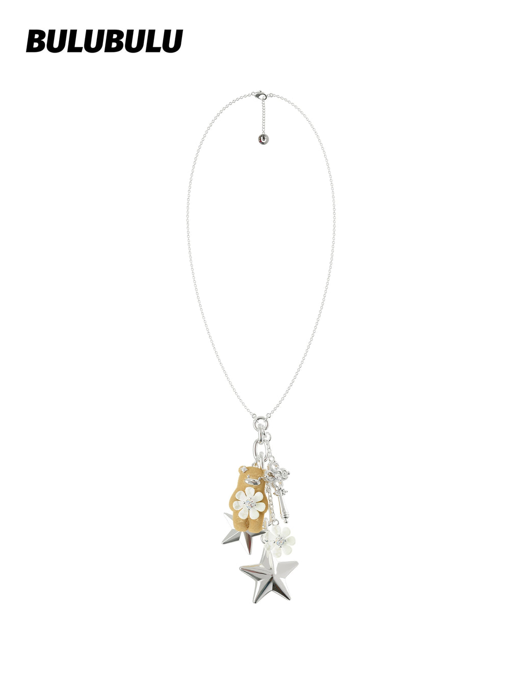 BULUBULU Flocking Bear Star Chain