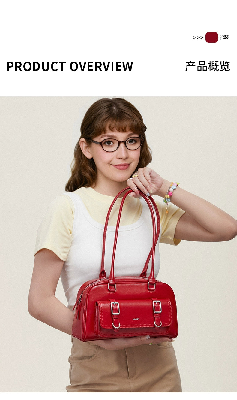 Neeley Leather Premium Textured Commuter Bag