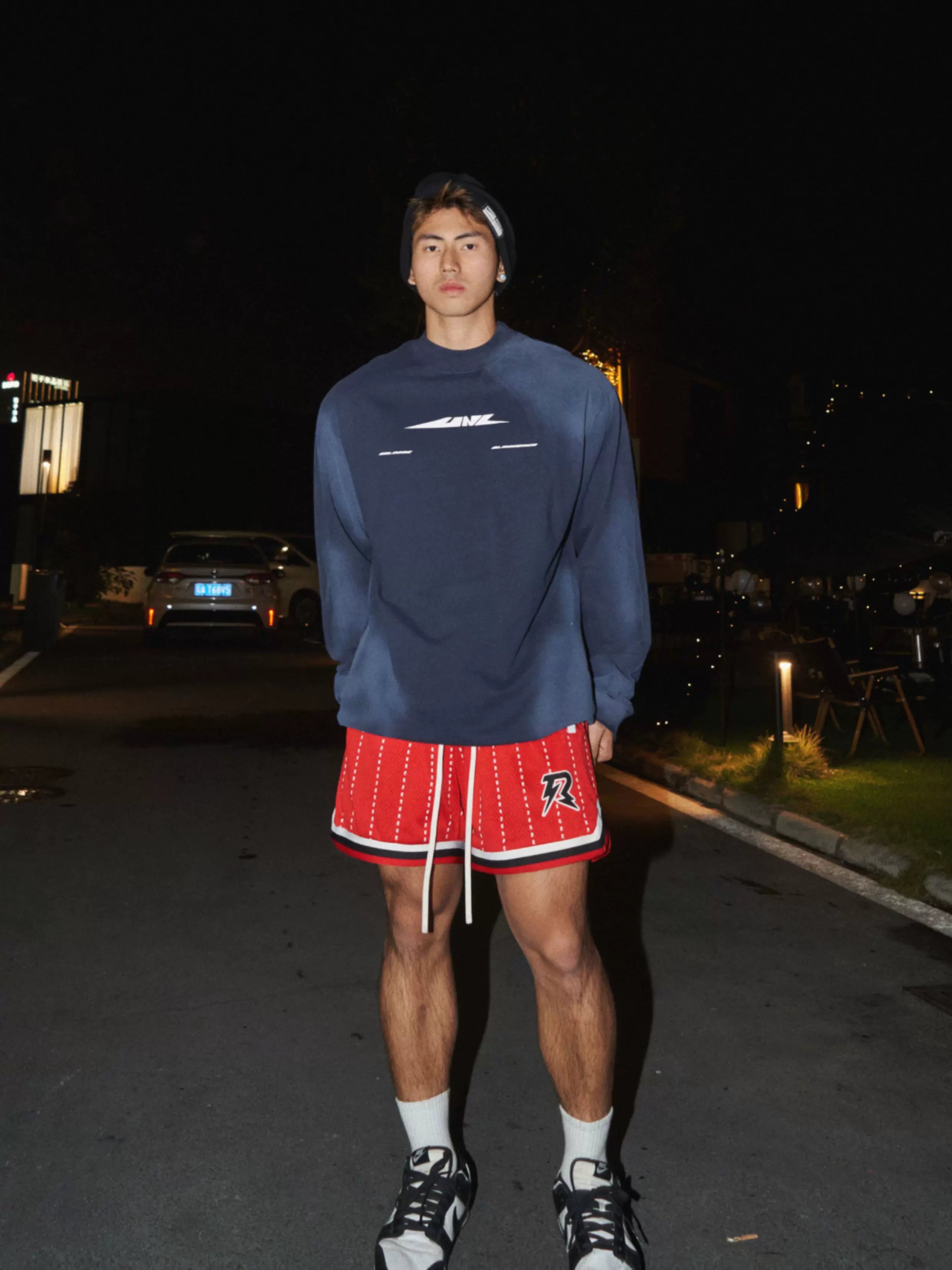 Papaslilmonster Hand Spray Painting Gradual Change Long Sleeve