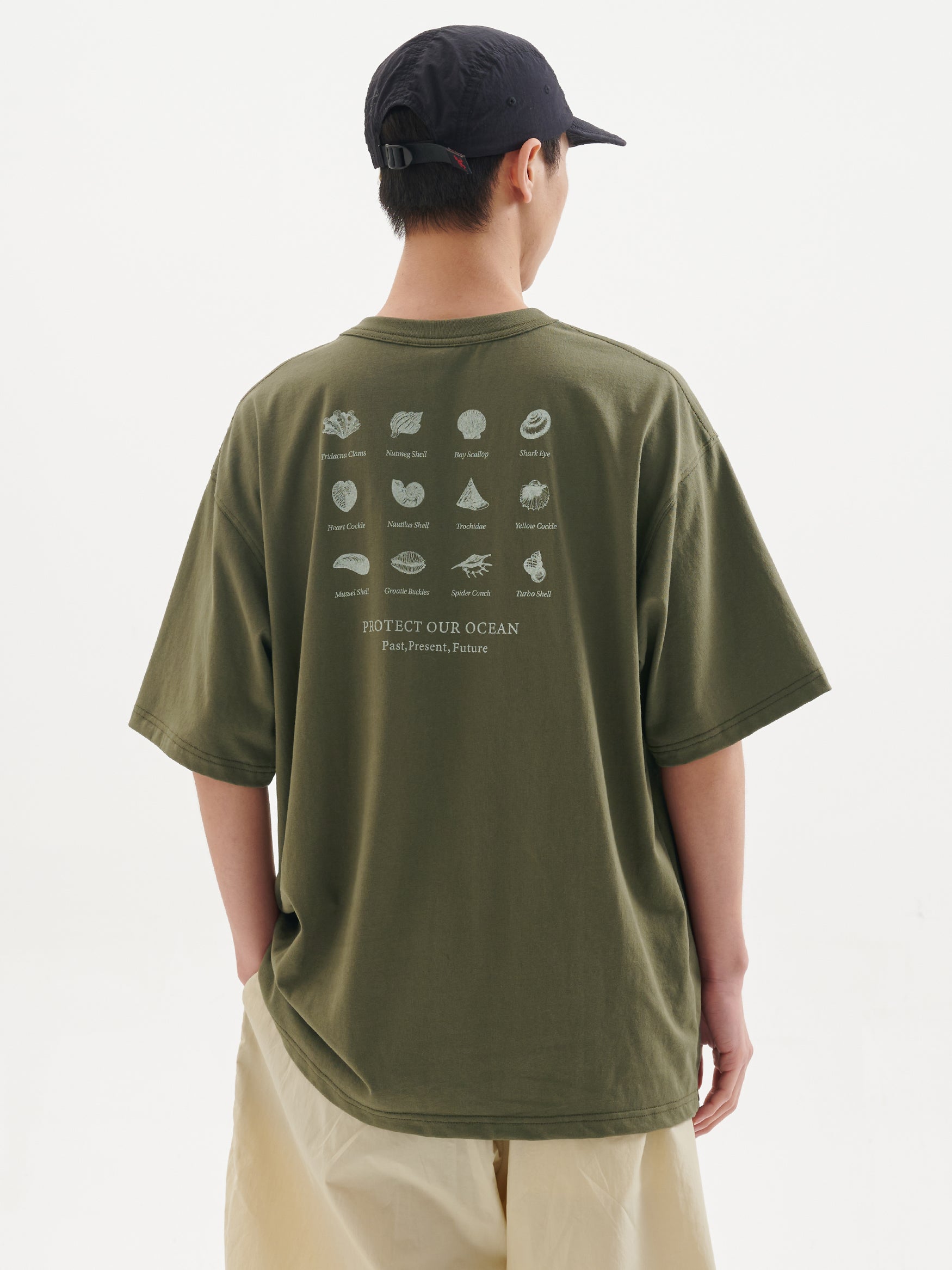 BUTTBILL non-sensory slurry ocean shell  Japanese Tee
