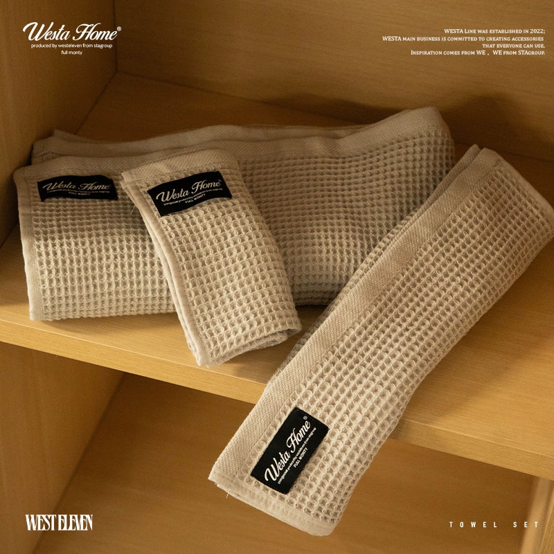 WESTELEVEN Cotton Bath Towel Hand Towel Set