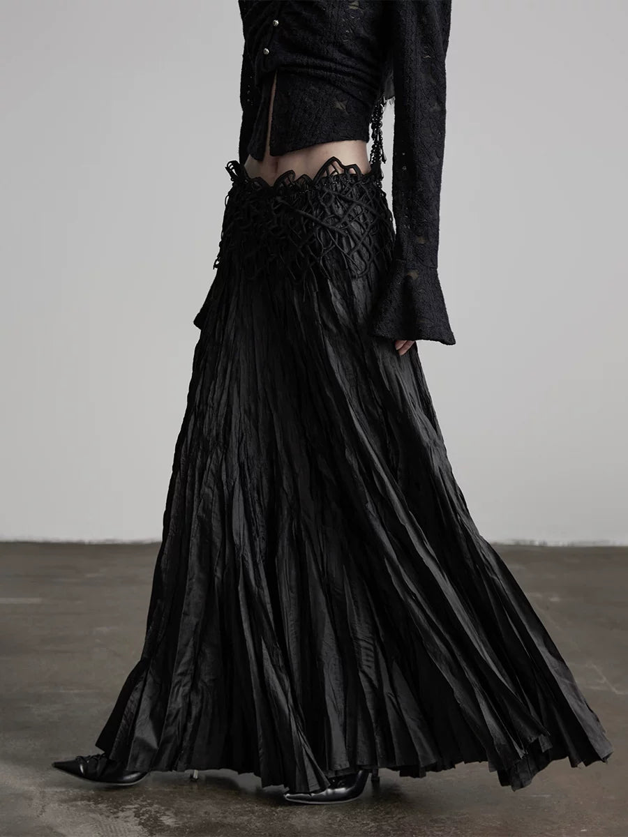 INDULGE Pleated Straight Skirt