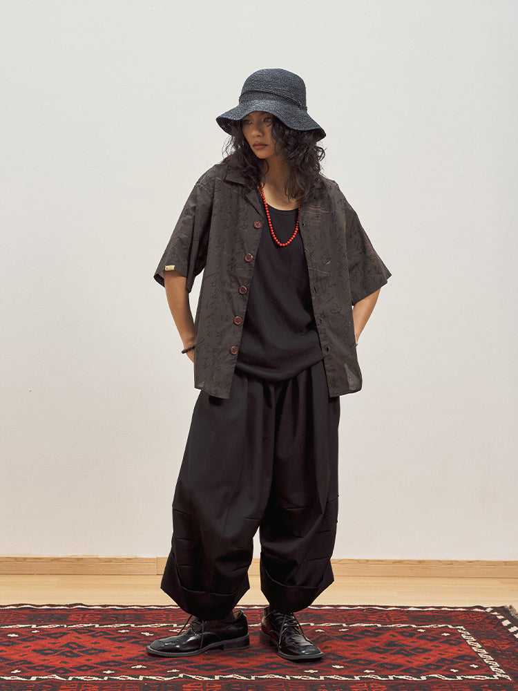 OSCILL Yellow Crane Tower Shirt