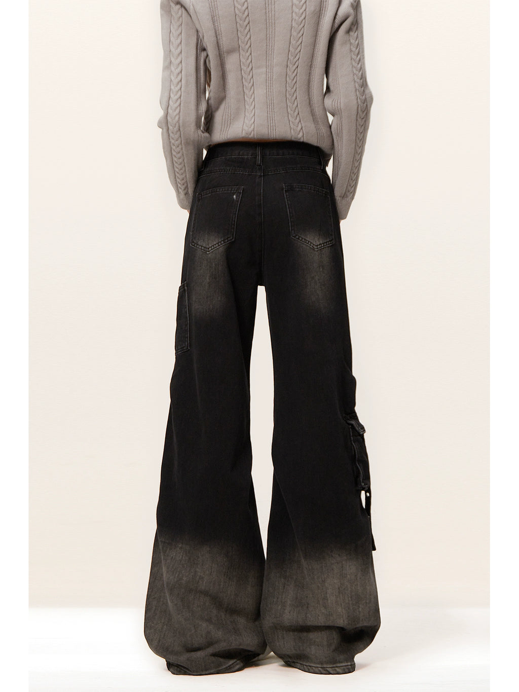 Zrsee Micro-pull Denim Overalls