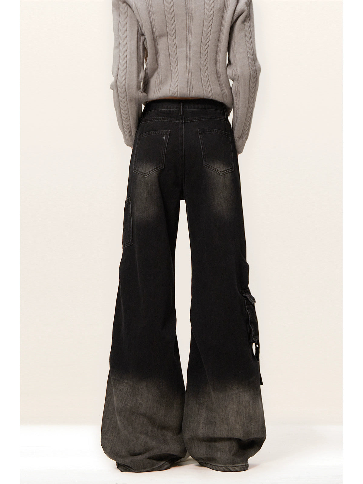 Zrsee Micro-pull Denim Overalls