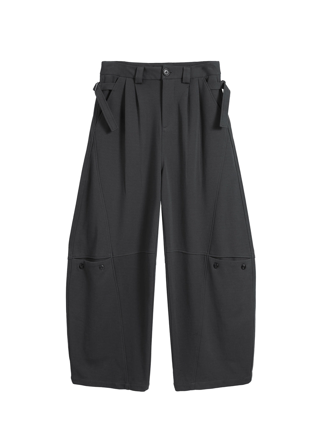 TZ Killer Crop Versatile Loose Pleated Scimitar Pants