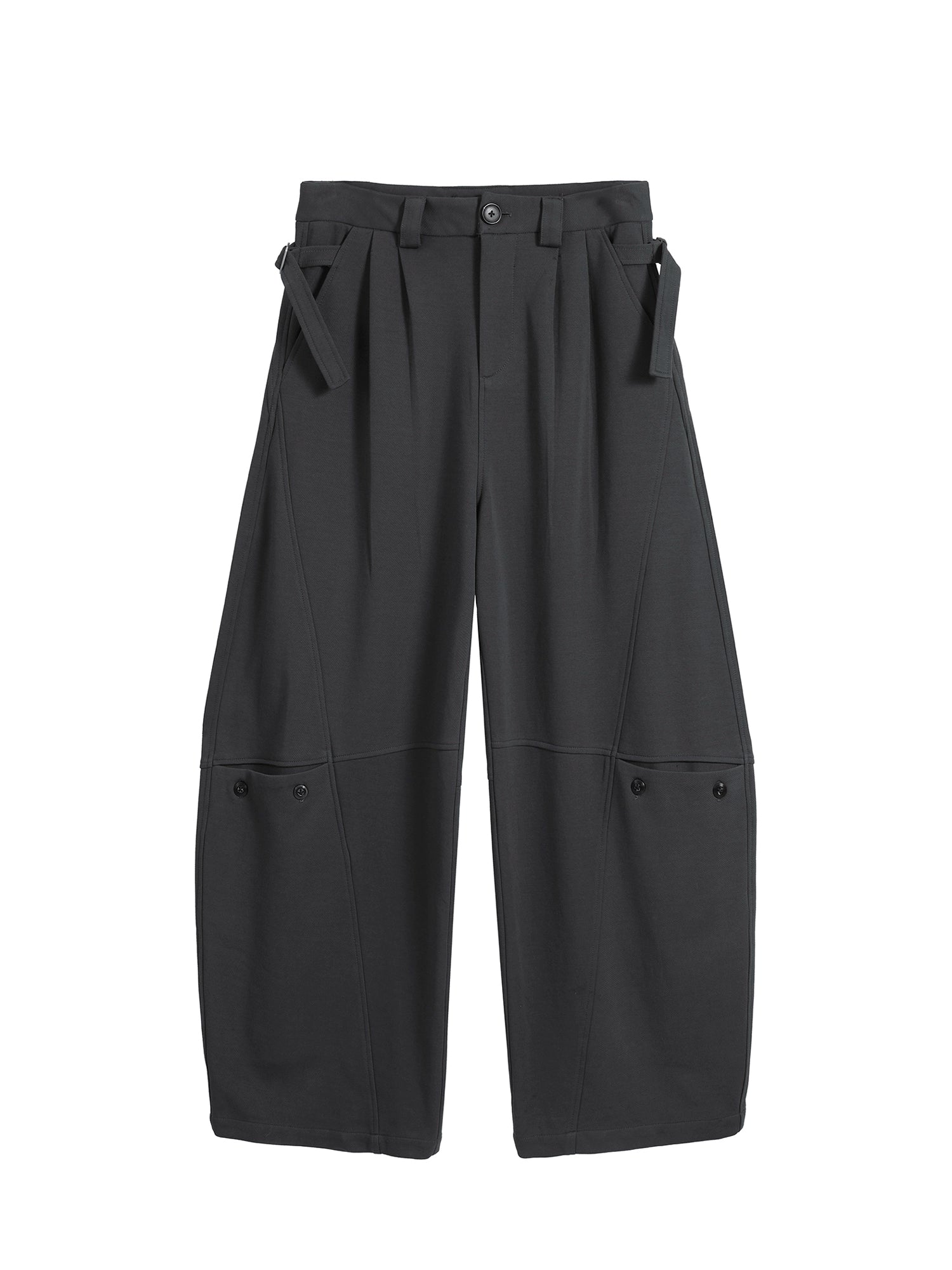 TZ Killer Crop Versatile Loose Pleated Scimitar Pants