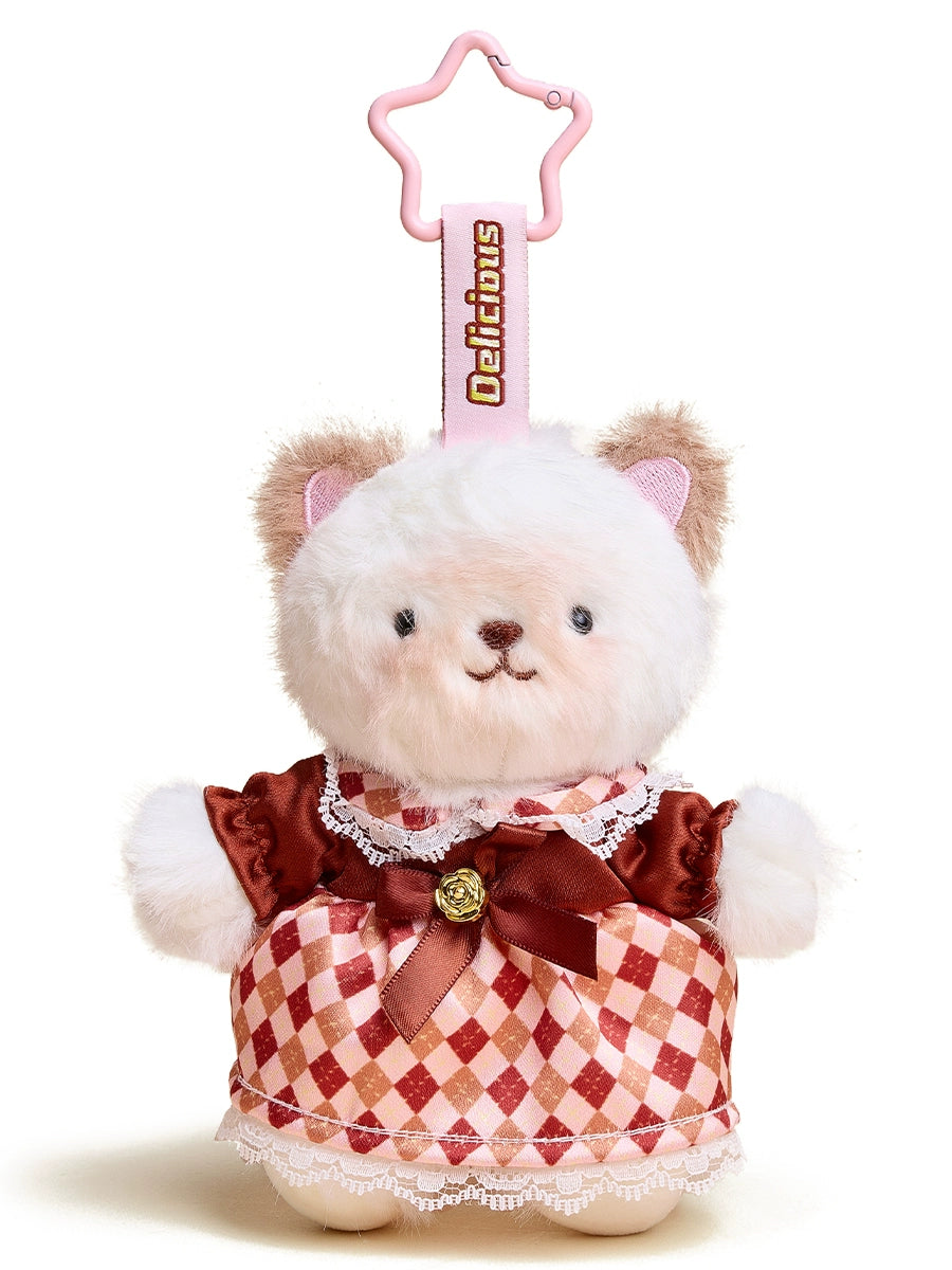 HAVEROSE Cake Bear Plush Doll Pendant