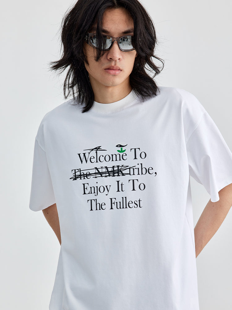 (NMK) Solona Cool Plant Theme Alphabet Printing Sunscreen Tee