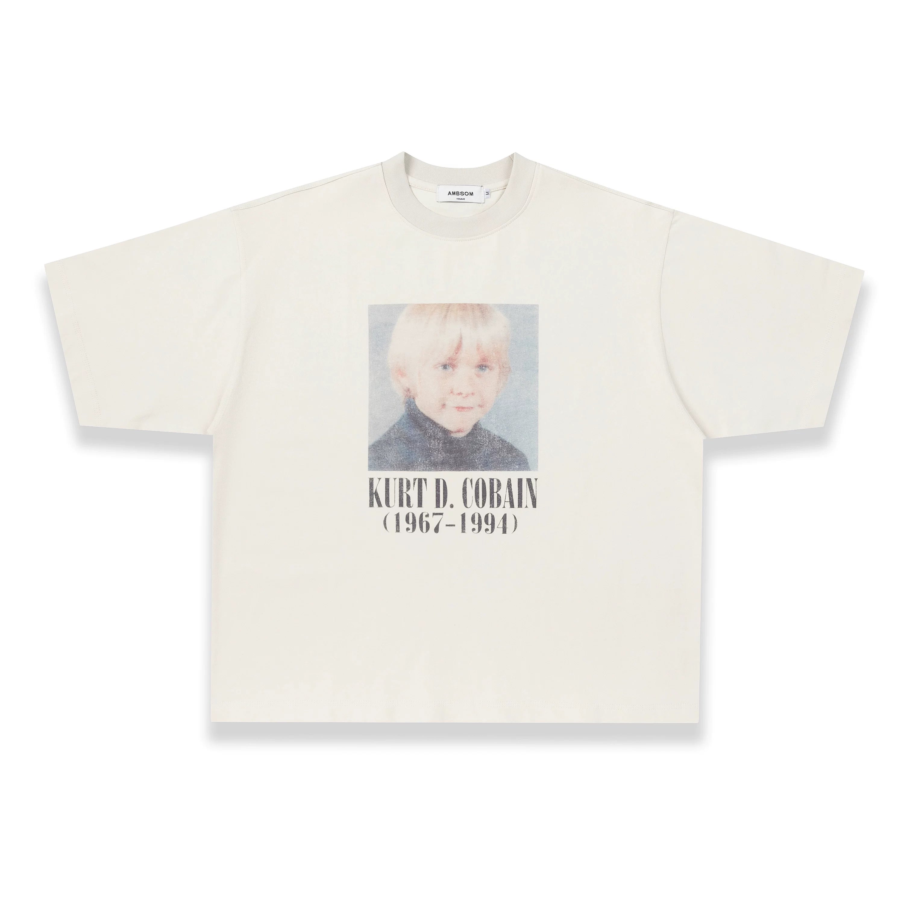 AMBSOM Retro Crew Neck Casual Tee