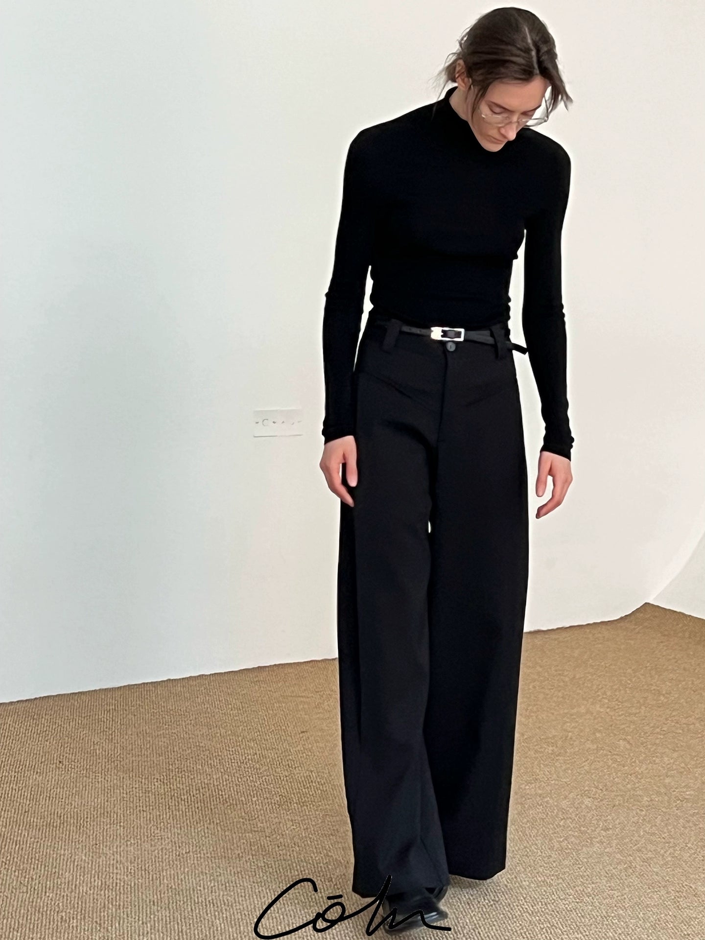 COLN Casual Suit Wide-leg Pants