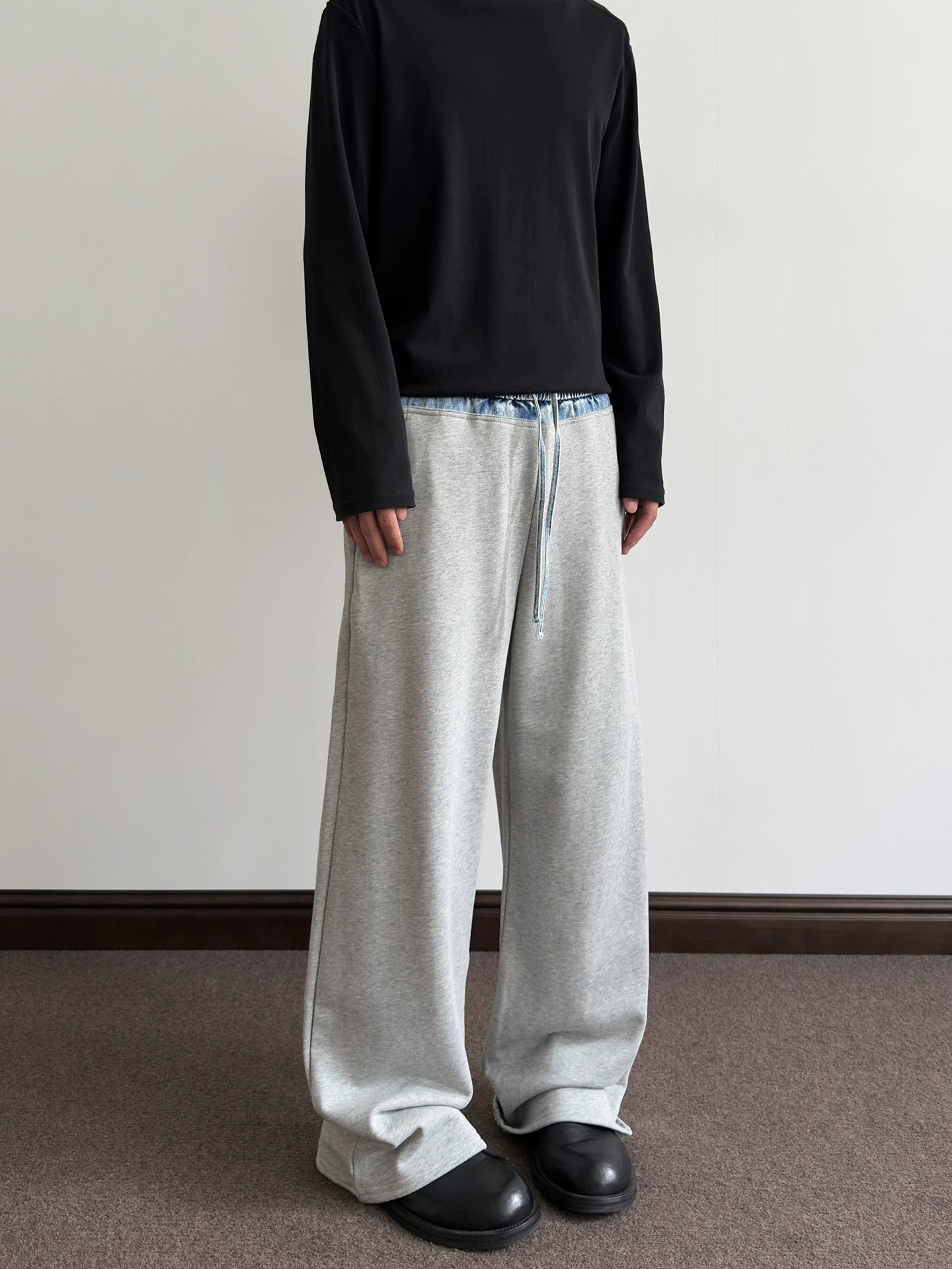 A PUEE Retro Loose Straight Versatile Casual Jeans