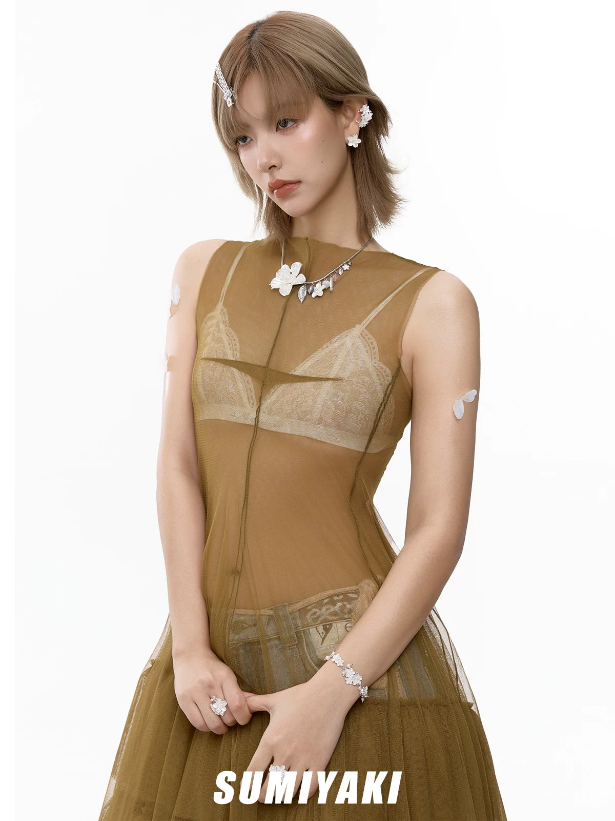 SUMIYAKI Sakura Tassel Collar