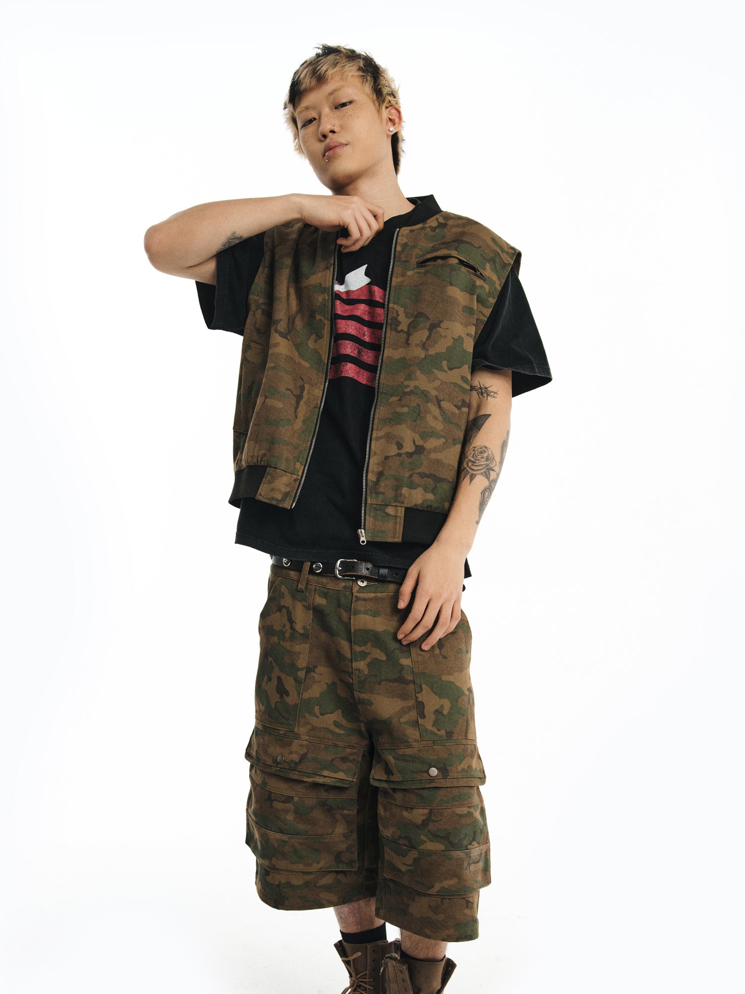 NOVACAM vintage heavy industry old camouflage Vest