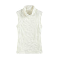 Slight Vogue Pleated Micro Stack Turtleneck Vest