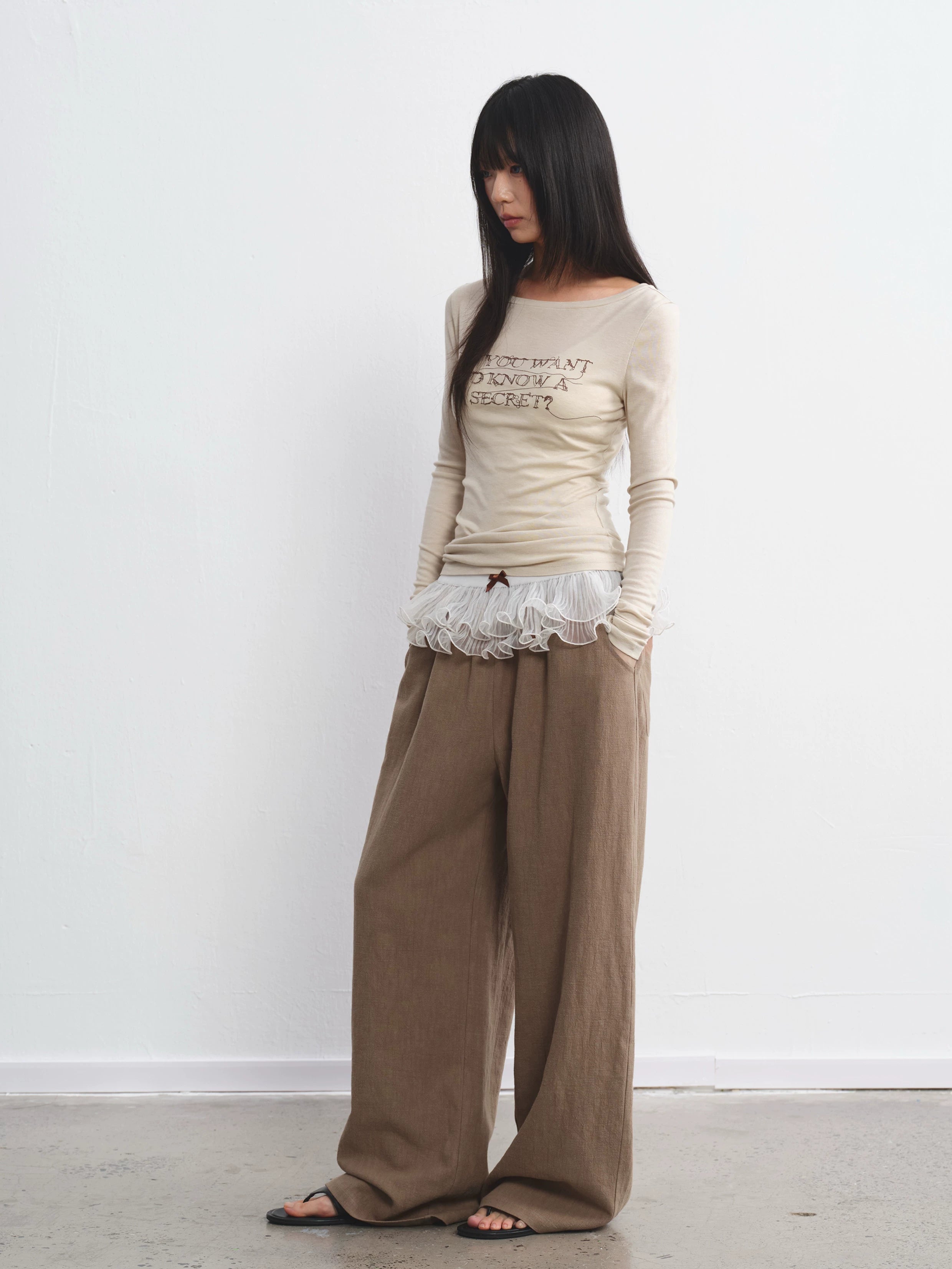 LINY LIBERTY Sling Vest Long-sleeved Set