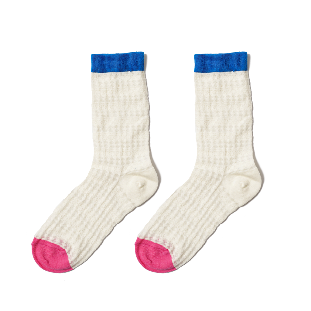 Momogigi street diary, retro contrasting color, breathable, comfortable and versatile, fashionable summer thin mesh socks