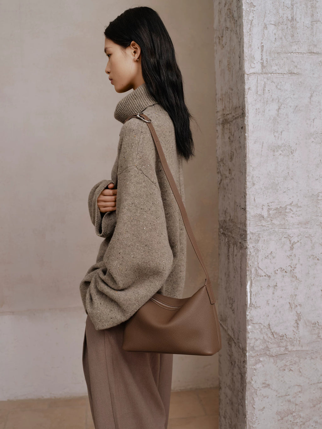 AVALEA Vintage Leather Shoulder Underarm Bag