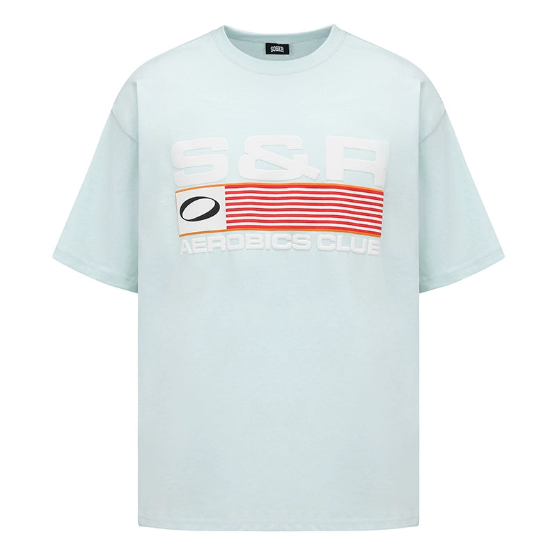 SOSER Vintage SR Print Casual Tee