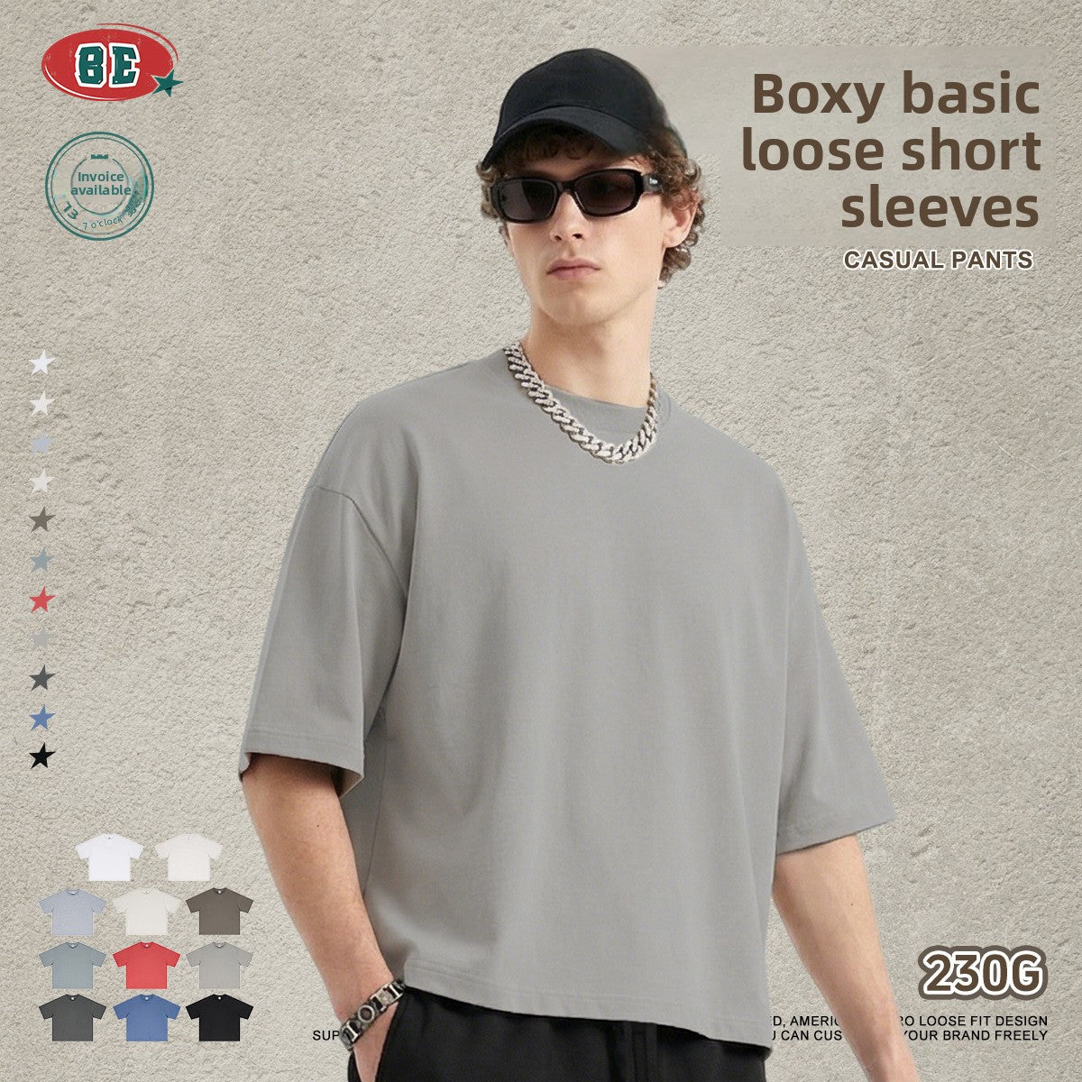 BE Casual Versatile Crew Neck Tee