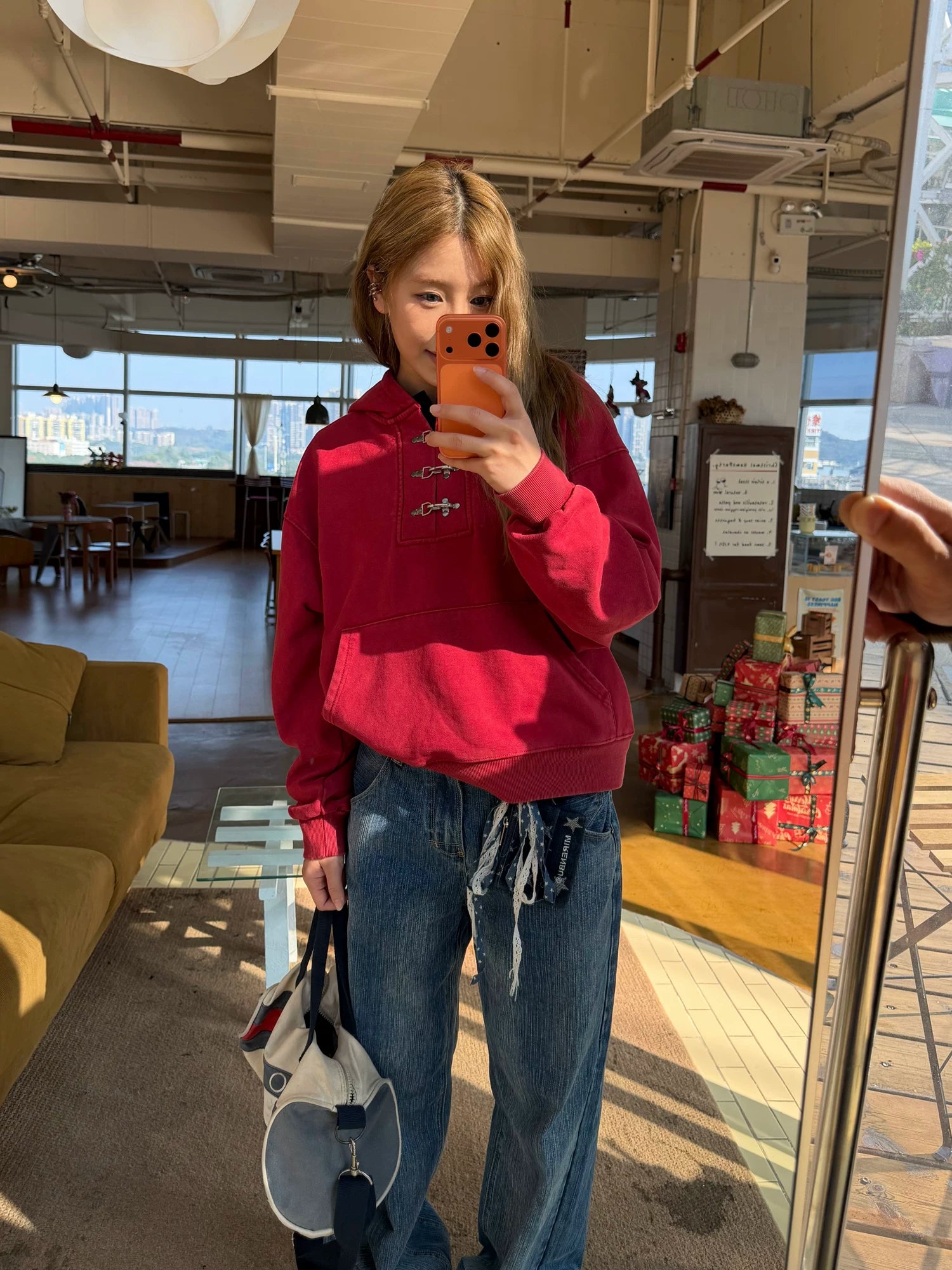 CCYE Lobster Button Heavy Hooded Sweater