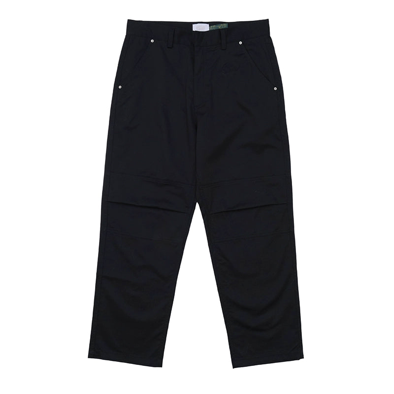 Battles Loose Straight Embroidered Pocket Casual Trousers