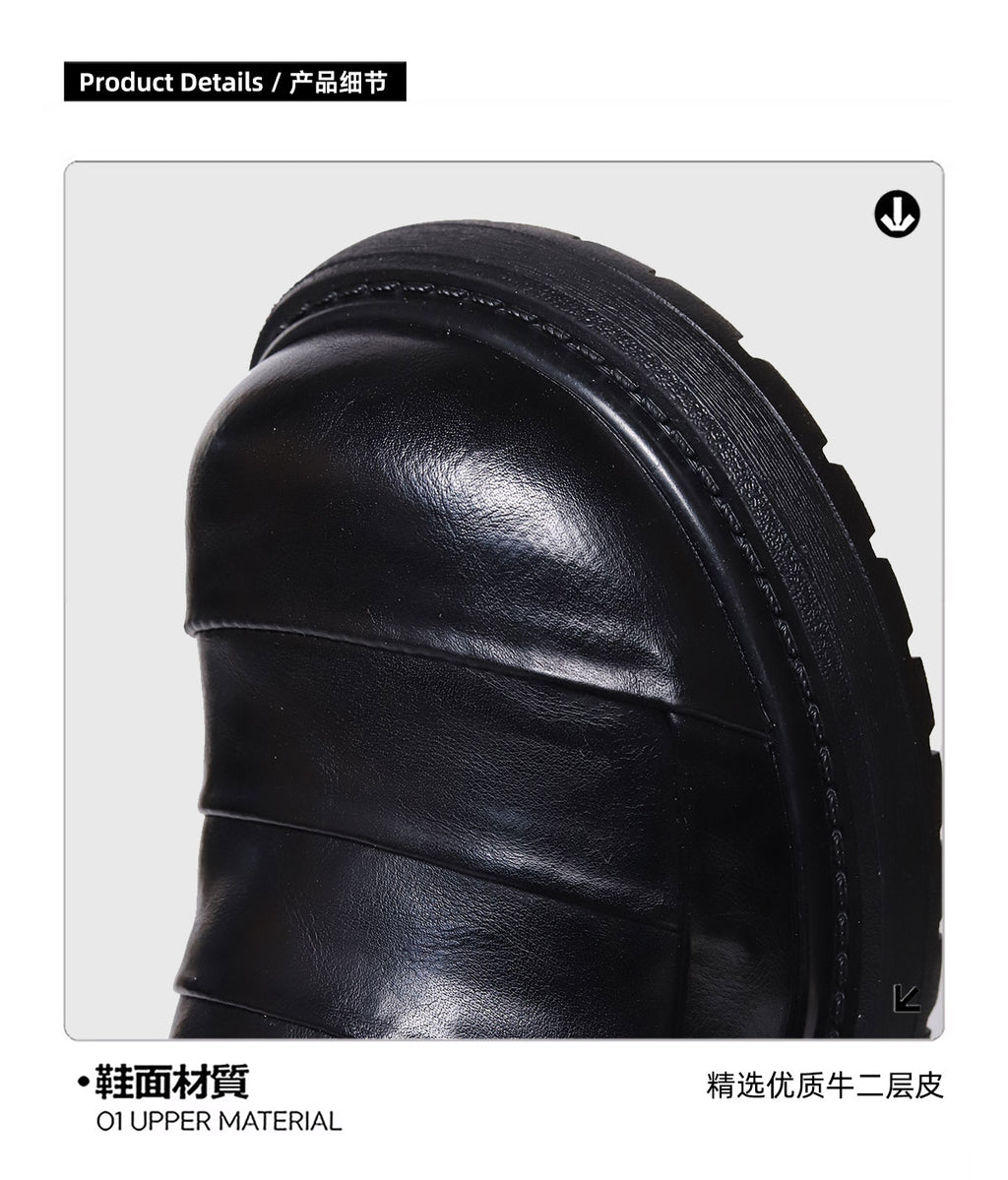 SHENLV STUDIO head-up splicing ARMOR derby shoes