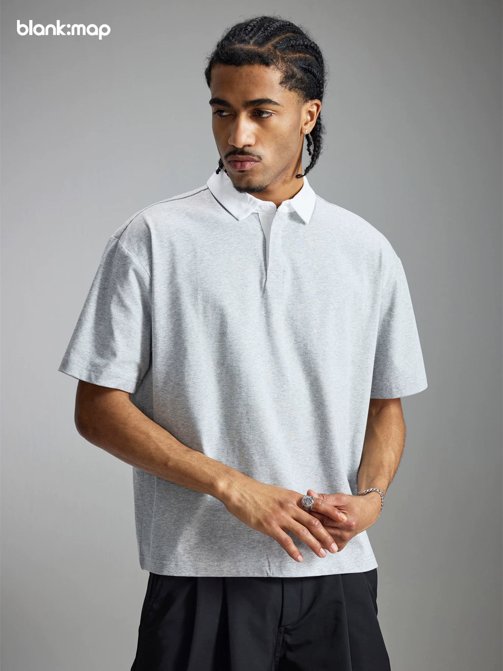 Blank Map Retro Cool Contrasting Tee