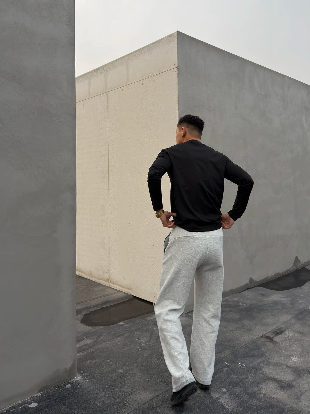 GTAL Casual Embroidered Straight Trousers