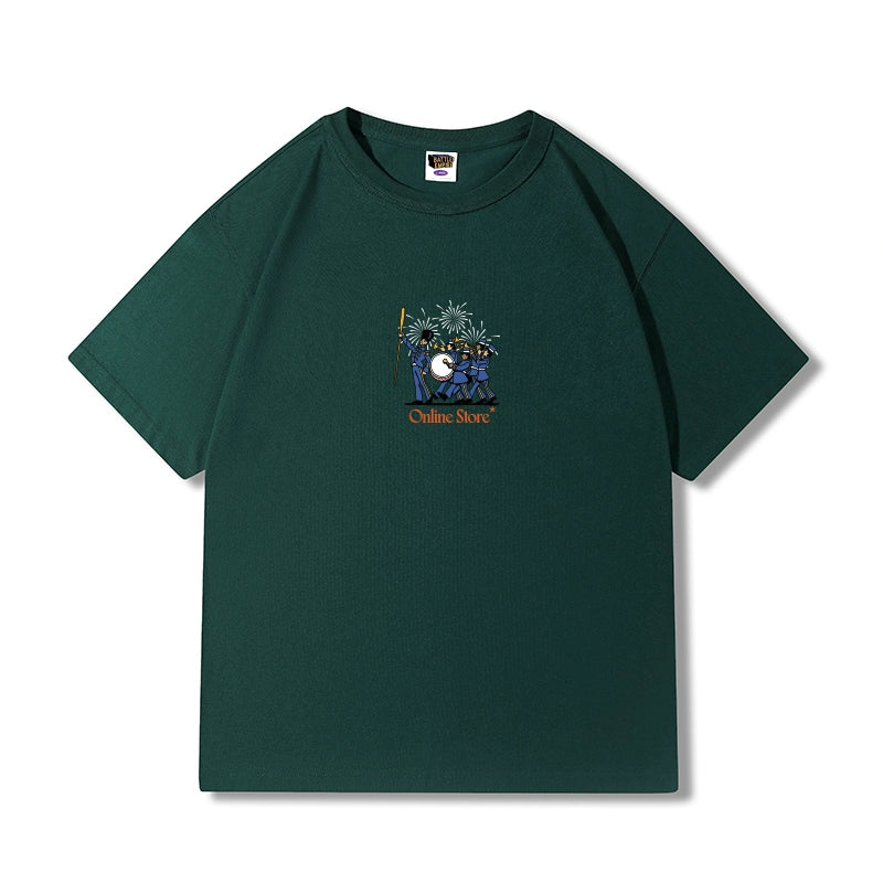 Battles Retro Crew Neck Loose Tee