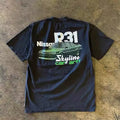 UPUPXIA Car Print Hip Hop Loose Tee