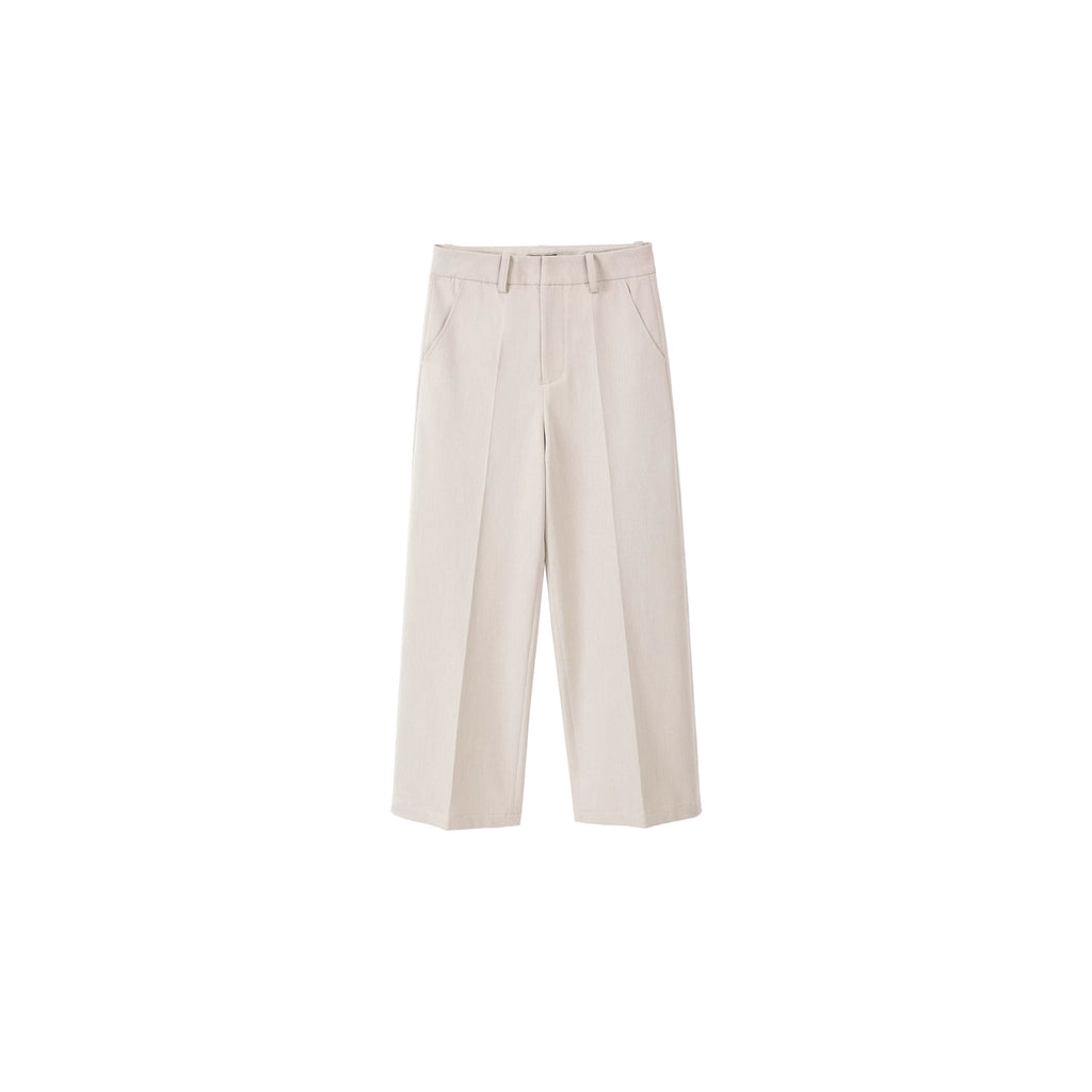 PLUS NO LOGO Drape Anti-wrinkle A-shaped Trousers