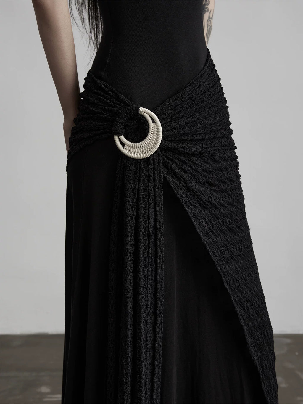 INDULGE High Stretch Slim One-word Shoulder Dress