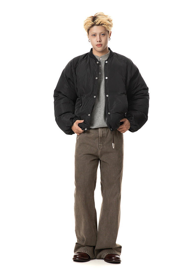 MADEEXTREME minimalist solid silhouette loose versatile cotton jacket