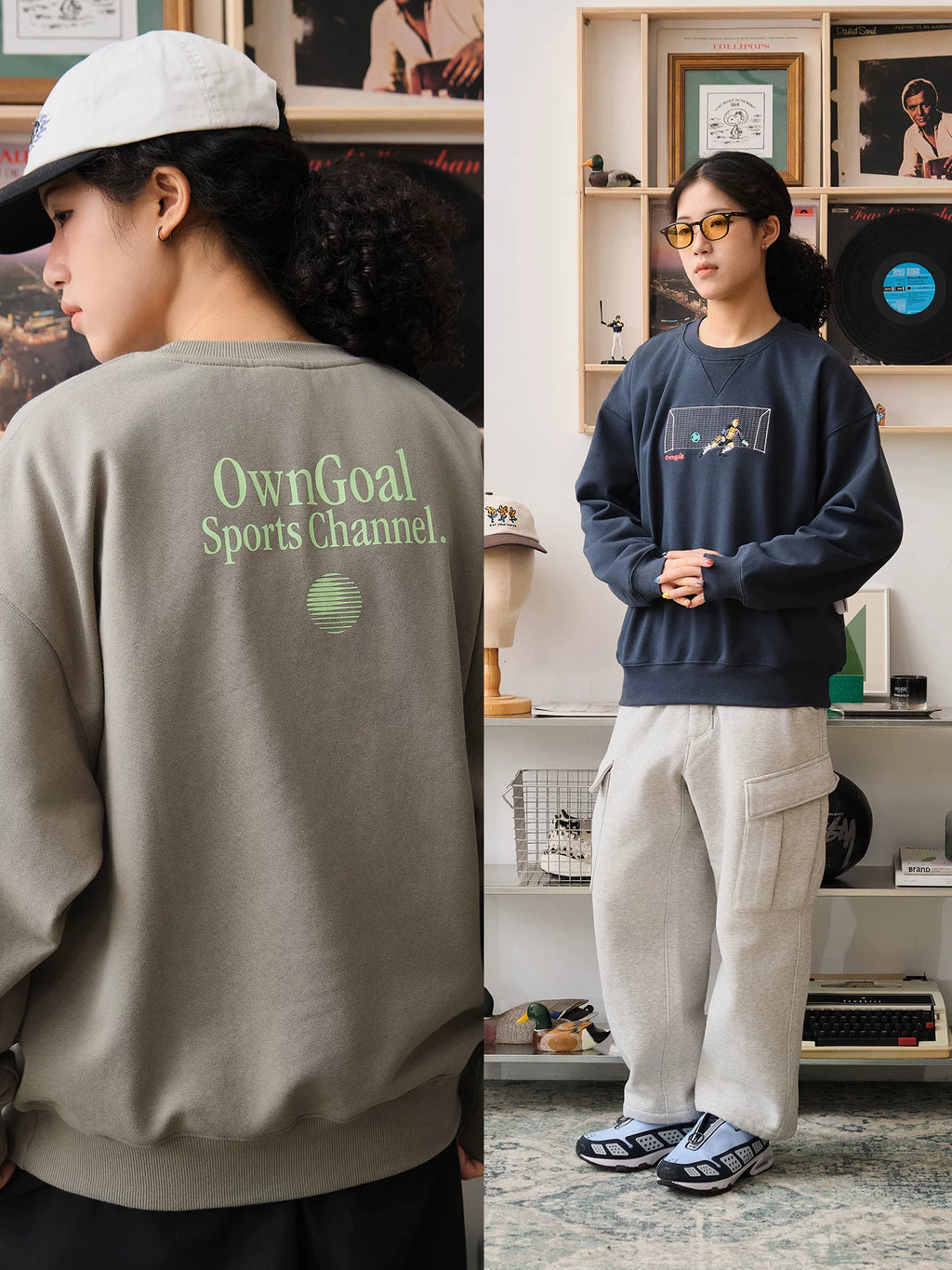 Battles Oolong Ball Sports Channel Crew Neck Penalty Embroidered Sweater