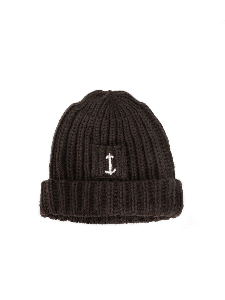 THE HOBOO Japanese Knitted Anchor Wool Cap