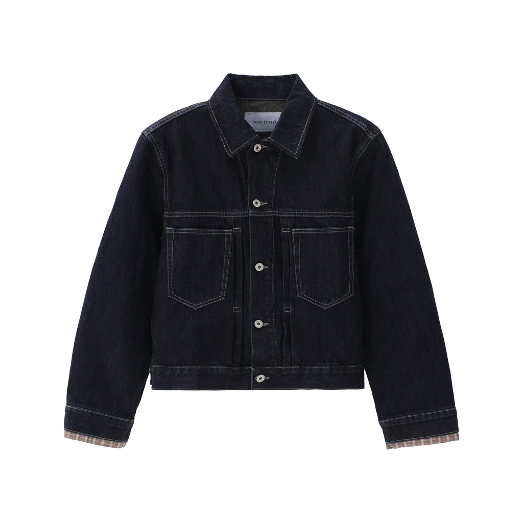 ZOZOFOREST Blue Bull Old Money Barn Denim Jacket