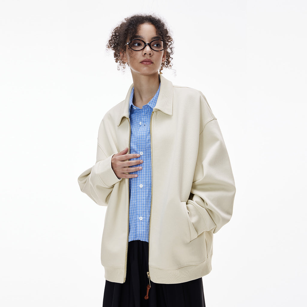 Inflation Short Minimalist Zipper Tooling Jacket